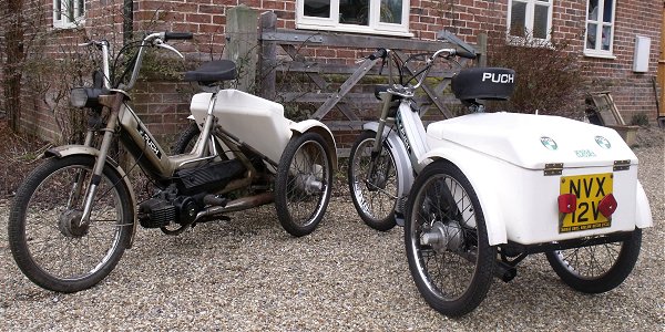 A pair of Zorplan tricycles