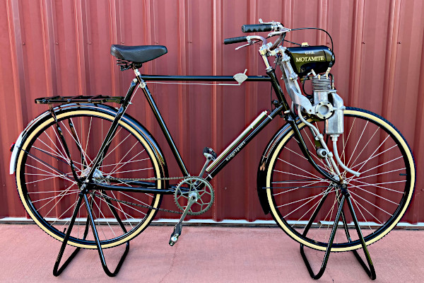 GYS Motamite on an export model Rudge bicycle