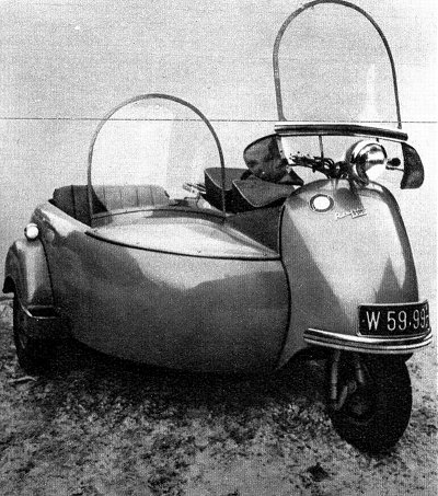 Lohmann-built scooter-cum-sidecar three-wheeler
