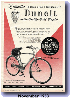 1953 Dunelt advert