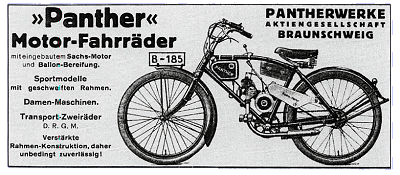 1931 Panther Sportmodelle