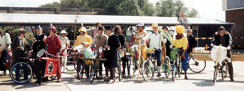 H&DGCS at Stowmarket Carvival, 1980