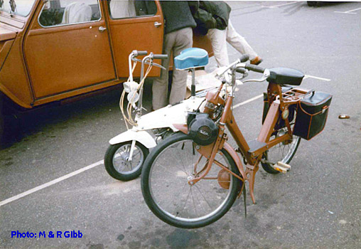 VéloSoleX and MobyX1 at Stowmarket