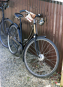 James bicycle at the Middy