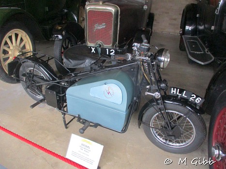 Socovel electric motor cycle at Caister Castle Car Collection
