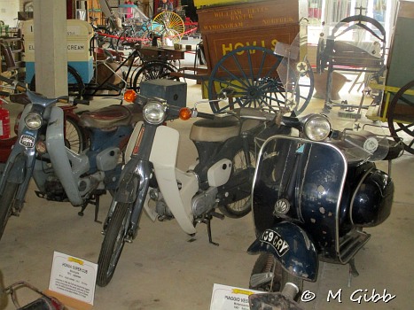 Vespa and Hondas at Caister Castle Car Collection
