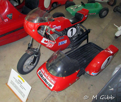 Child-size Honda outfit at Caister Castle Car Collection