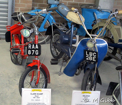 Clark Scamp and Raleigh Wisp at Caister Castle Car Collection