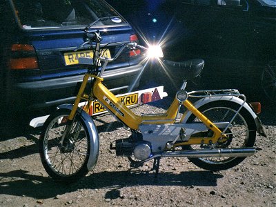 A Puch Maxi catches the sun