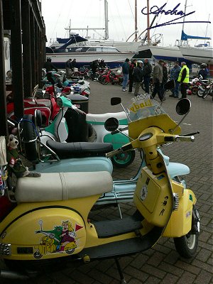 Scooters outside The Shipwreck