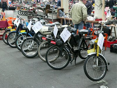 Various mopeds at various prices