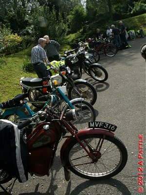 The bikes in the pub car park