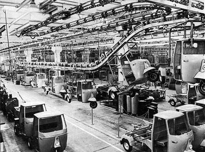 Piaggio Ape production line