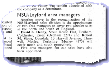 David Denny moves to NSU/Layford