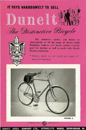 Dunelt cycles advert