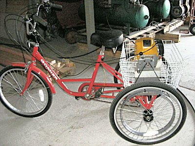 Motorised tricycle