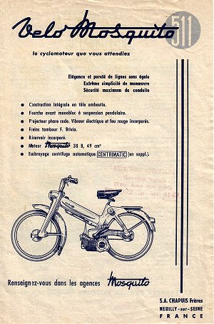 Chapuis VeloMosquito leaflet