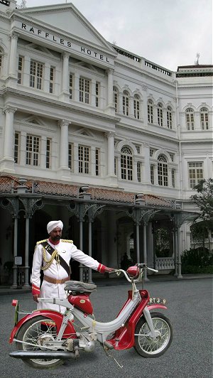 BSA Dandy at Raffles Hotel