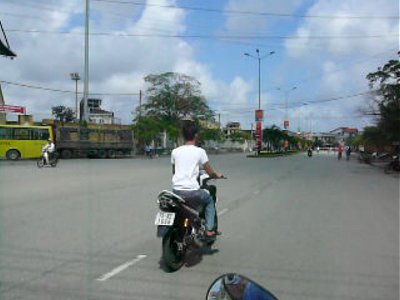 Scene from a moped-taxi ride through Hue