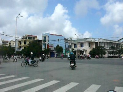 Scene from a moped-taxi ride through Hue