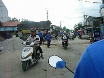 Scene from a moped-taxi ride through Hue