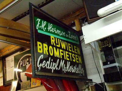 Sign from a moped shop