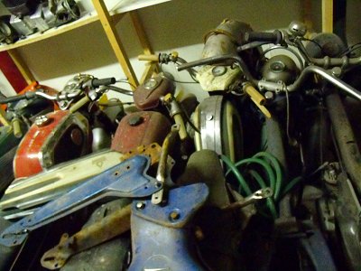 Berkhout moped museum storeroom