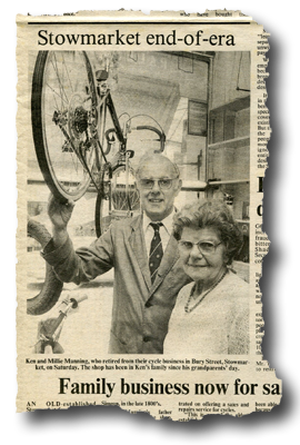 Kenneth and Millie Manning on their last day in the shop