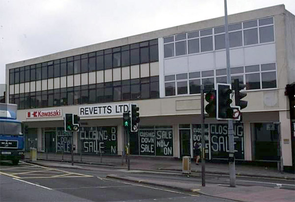 The end of Revett’s in Norwich Road