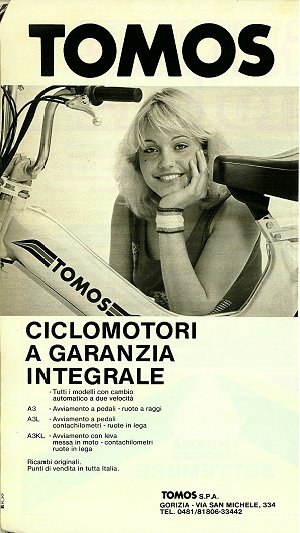 1981 Italian Tomos advert