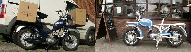 AJW and Casalini carrier mopeds