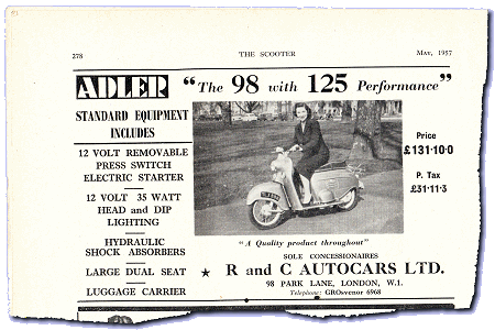 Adler Junior advert