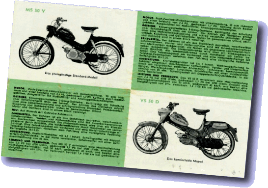 Puch MS50 D & VS50D brochure