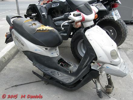 Remains of a Reugeot Trekker 100