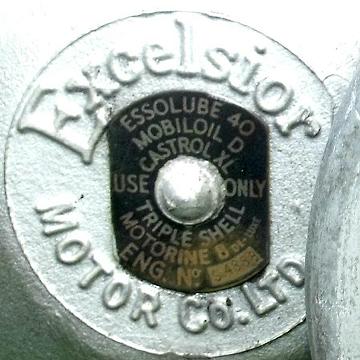 Excelsior S1 engine plate