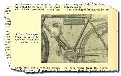 Mr Bowers’s Busy Bee cyclemotor