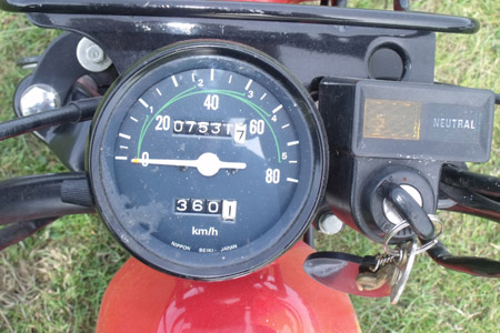 Honda CY80 speedo