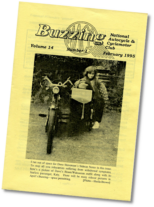 A cover illustration of one of the section’s more disreputable outfits Buzzing cover, Feb 1995