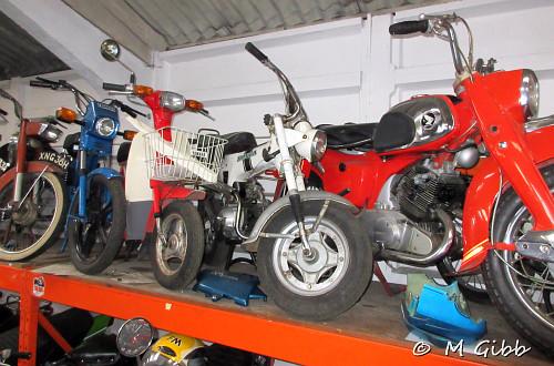 Three Hondas