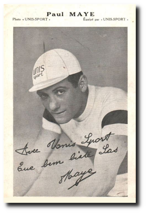 Paul Maye autographed postcard