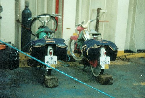 Eef and Nanda’s Puchs on the ferry
