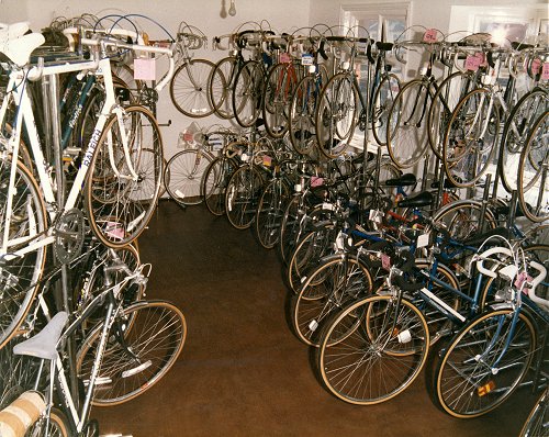 Upstairs showroom at Alford Brothers' shop