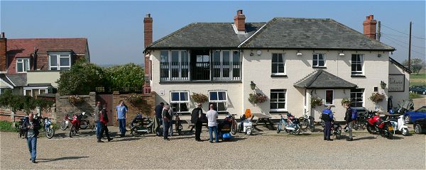 Gathering outside the Victoria