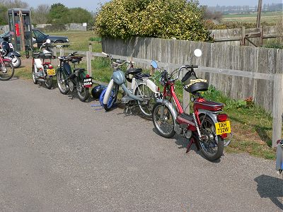 A selection of machines at Shingle Street