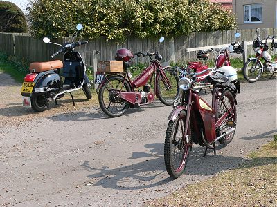 A selection of machines at Shingle Street