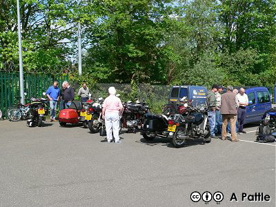 Another motor cycle club just happened to be passing