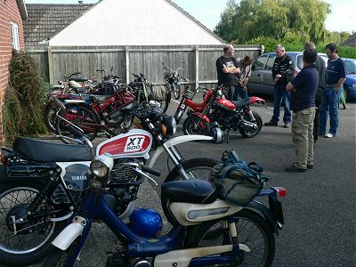 Some of the bikes outside the hall