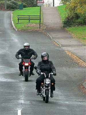 The mini-bikes arrive