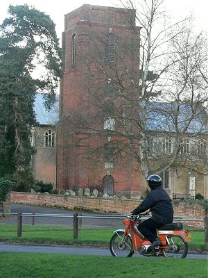 Passing Grundisburgh church