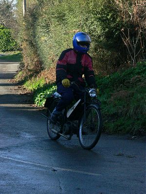 Neil on his Excelsior